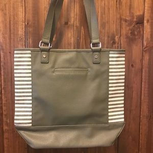 Thirty One Color Block Tote Ooh La La Olive